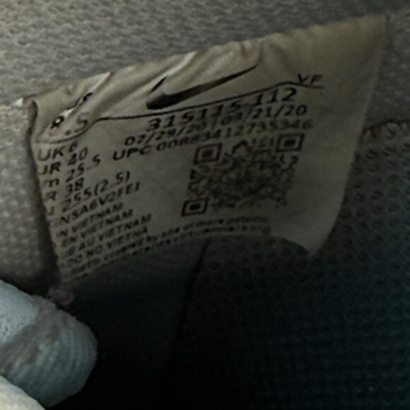 Nike Air Force 1 Low Womens US 8.5 White Leather Casual Athletic Sneaker ‘20 - Picture 11 of 12